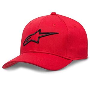 Alpinestars, Ageless Curve Hat, Baseball Cap, Red/Black, 23X, Unisex-Adult