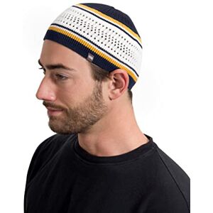 Muslim Bookmark Breathable Cotton Stretchy Skull Cap Kufi Hats for Men in Cool Designs Helmet Liner Muslim Ramadan Gifts Eid Gifts, Navy Blue and White with Gold Stripes, One Size Muslim Bookmark Breathable Cotton Stretchy Skull Cap Kufi Hats for Men in Cool Designs Helmet Liner Muslim Ramadan Gifts Eid Gifts, Navy Blue and White with Gold Stripes, One Size