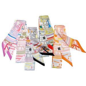 SansHeBe 4pcs Purse Scarf Fashion Handbag Handle Ribbon Lightweight Scarf Head Hair Ribbon Skinny Scarf For Women, Graffiti, Medium SansHeBe 4pcs Purse Scarf Fashion Handbag Handle Ribbon Lightweight Scarf Head Hair Ribbon Skinny Scarf For Women, Graffiti, Medium