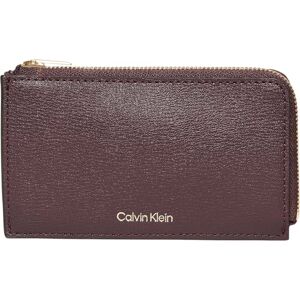 Calvin Klein Women's FOIL Logo TOP Zip Cardcase LV04F1090G Cardholder, Red (Fudge/Espresso), One Size Calvin Klein Women's FOIL Logo TOP Zip Cardcase LV04F1090G Cardholder, Red (Fudge/Espresso), One Size