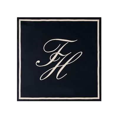 Tommy Hilfiger Women's TOMMY SCRIPT SILK SCARF AW0AW18223 Light Scarf, BLUE, One Size Tommy Hilfiger Women's TOMMY SCRIPT SILK SCARF AW0AW18223 Light Scarf, BLUE, One Size