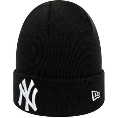 New Era New York Yankees MLB Essential Cuff Knit Blue Beanie New Era New York Yankees MLB Essential Cuff Knit Blue Beanie