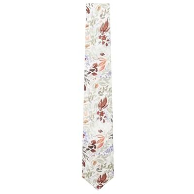 Ted Baker london moiselt-bold floral silk tie, white Ted Baker london moiselt-bold floral silk tie, white