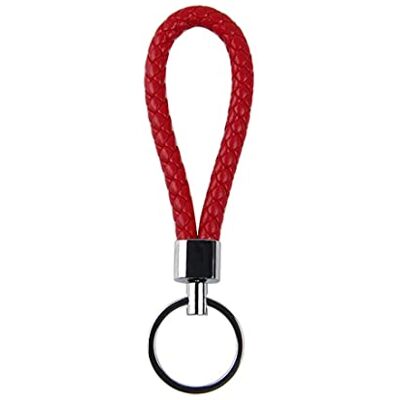 ARMODORRA 1 Set PU Leather Strap Keychain Keychain Bangle Key Chain for Backpacks Key Chain Pendants Wallets Unique Birthday Gifts Red A ARMODORRA 1 Set PU Leather Strap Keychain Keychain Bangle Key Chain for Backpacks Key Chain Pendants Wallets Unique Birthday Gifts Red A