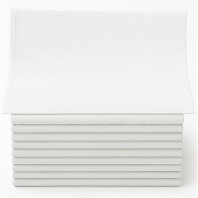 Family Bedding 100 Percent Cotton Men's Hemmed Stitched Handkerchiefs, Pack of 12, White Family Bedding 100 Percent Cotton Men's Hemmed Stitched Handkerchiefs, Pack of 12, White