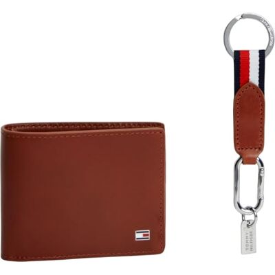 Tommy Hilfiger Men Mini Cc Wallet & Key Fob AM0AM14805 Gift Pack Tommy Hilfiger Men Mini Cc Wallet & Key Fob AM0AM14805 Gift Pack