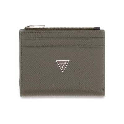 GUESS Men's Bifold Wallet Milano Bifold Top Zip Grey/Blue GUESS Men's Bifold Wallet Milano Bifold Top Zip Grey/Blue