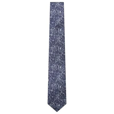 Ted Baker london cavut-line floral silk tie, navy Ted Baker london cavut-line floral silk tie, navy