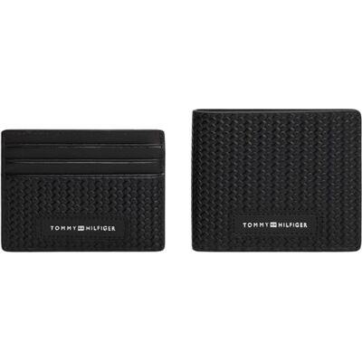 Tommy Hilfiger Men’s Mini Wallet and Card Holder Gift Set, Black (Black), One Size Tommy Hilfiger Men’s Mini Wallet and Card Holder Gift Set, Black (Black), One Size