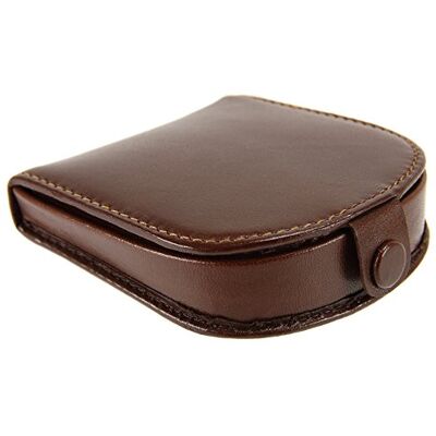 VISCONTI Horseshoe Design Leather Coin Tray Purse Wallet for Men & Women TRY5 (Brown) VISCONTI Horseshoe Design Leather Coin Tray Purse Wallet for Men & Women TRY5 (Brown)