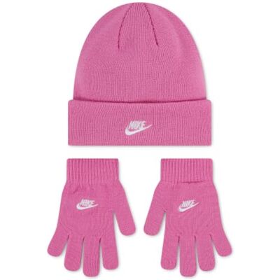 Nike Unisex Kids Futura Beanie and Glove Set Nike Unisex Kids Futura Beanie and Glove Set