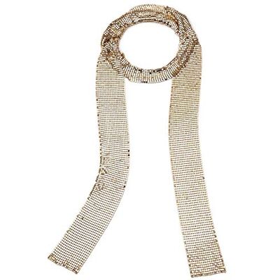 Croozy Women Glitter Sparkle Metal Sequins Neck Tie Scarf Party Evening Long Thin Skinny Tie Shawls Neckerchief Croozy Women Glitter Sparkle Metal Sequins Neck Tie Scarf Party Evening Long Thin Skinny Tie Shawls Neckerchief