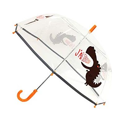 SMATI Parapluie enfant transparent cloche Bordure fluorescente SMATI Parapluie enfant transparent cloche Bordure fluorescente