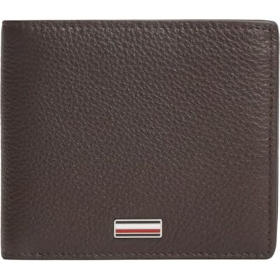 Tommy Hilfiger Men Th Central Cc Flap and Coin AM0AM14497 Bifold Wallet, Brown, One Size Tommy Hilfiger Men Th Central Cc Flap and Coin AM0AM14497 Bifold Wallet, Brown, One Size