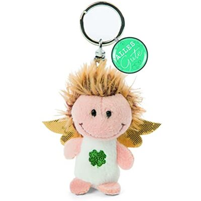 Nici 47523 Key Ring Clover 7 cm Good Luck Charm Angel Lanyard Key Chain and Key Chain Guardian Angel Pendant White/Gold Nici 47523 Key Ring Clover 7 cm Good Luck Charm Angel Lanyard Key Chain and Key Chain Guardian Angel Pendant White/Gold