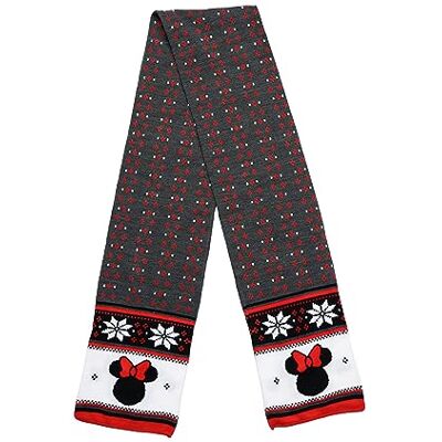 Disney Adult Scarf Mickey Minnie Mouse Skellington Print Knit Winter Unisex Disney Adult Scarf Mickey Minnie Mouse Skellington Print Knit Winter Unisex