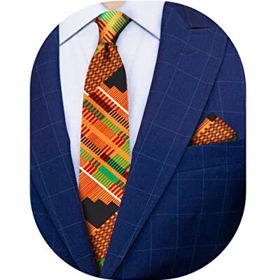 Vittorio Farina Animal Print Necktie & Pocket Square by Classy Cufflinks Vittorio Farina Animal Print Necktie & Pocket Square by Classy Cufflinks