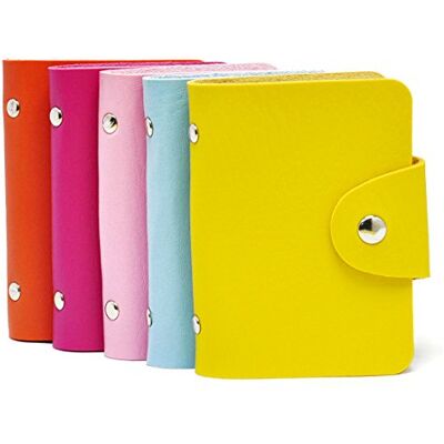 Gikfun Fashion Soft Credit ID Card Holder Case Purse Pocket Wallet Pouch Organizer 24 Slots (Pack of 5pcs) EK8430 Gikfun Fashion Soft Credit ID Card Holder Case Purse Pocket Wallet Pouch Organizer 24 Slots (Pack of 5pcs) EK8430