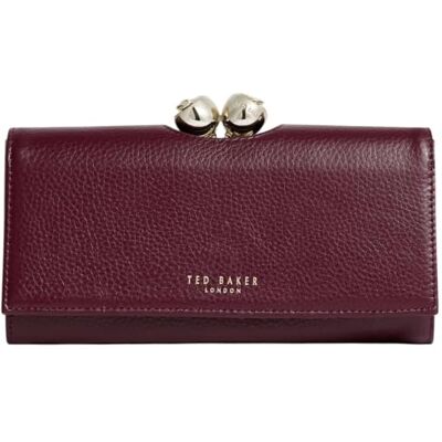 Ted Baker London Women's Roosali Rose Detail Leather Large Bobble Purse Ted Baker London Women's Roosali Rose Detail Leather Large Bobble Purse