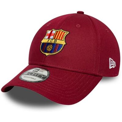 New Era FC Barcelona Sports Cap Men & Women Dark Red One Size, Crown Officially licensed unisex cap, adjustable, 100% cotton, with logo, for racing fans, optimal fit New Era FC Barcelona Sports Cap Men & Women Dark Red One Size, Crown Officially licensed unisex cap, adjustable, 100% cotton, with logo, for racing fans, optimal fit
