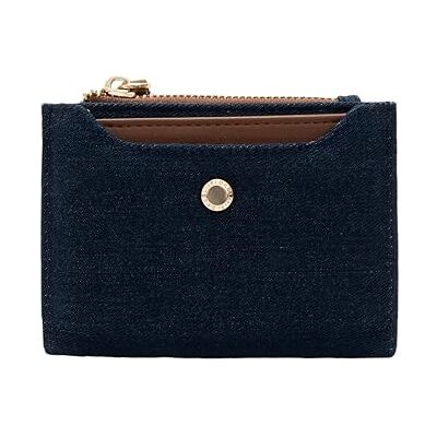 Fiorelli Women's Aubrey Purse & Card Case, Denim Slim Wallet, Zip Compartment, 5 Card Slots, Faux Leather Fiorelli Women's Aubrey Purse & Card Case, Denim Slim Wallet, Zip Compartment, 5 Card Slots, Faux Leather