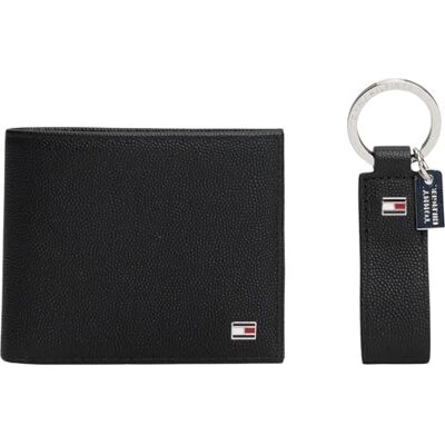 Tommy Hilfiger Men’s Flag Mini Wallet and Card Holder Gift Set, Black (Black), One Size Tommy Hilfiger Men’s Flag Mini Wallet and Card Holder Gift Set, Black (Black), One Size