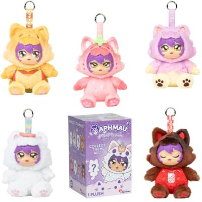Aphmau Mystery Vinyl Plush Bag Charms – 6" Collectible Cat Keychain Plush – Unicorn, Donut, Strawberry, Cheeseburger & Soda Cats, One Supplied, Styles May Vary Aphmau Mystery Vinyl Plush Bag Charms – 6" Collectible Cat Keychain Plush – Unicorn, Donut, Strawberry, Cheeseburger & Soda Cats, One Supplied, Styles May Vary