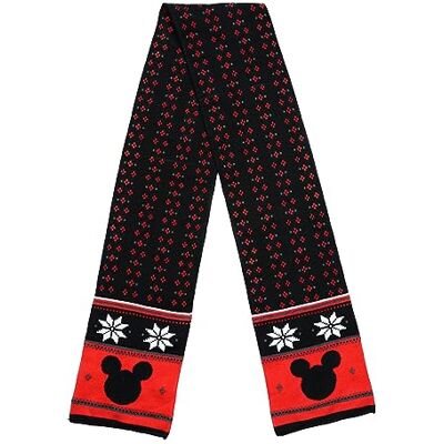 Disney Adult Scarf Mickey Minnie Mouse Skellington Print Knit Winter Unisex Disney Adult Scarf Mickey Minnie Mouse Skellington Print Knit Winter Unisex