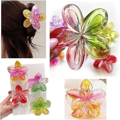 HK Online 3 ETEREAL Hair CLAW CLIPS -FLOWER HAIR TIES, Ponytail HAIR BOBBLES, Hair BANDS, Large CLAW CLIPS (3 ETHEREAL Tone Claws) HK Online 3 ETEREAL Hair CLAW CLIPS -FLOWER HAIR TIES, Ponytail HAIR BOBBLES, Hair BANDS, Large CLAW CLIPS (3 ETHEREAL Tone Claws)