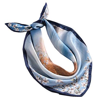 ANDANTINO 100% Pure Mulberry Silk Scarf 35" Large Square Lightweight Headscarf –Women’s Hair Wraps-With Gift Packed ANDANTINO 100% Pure Mulberry Silk Scarf 35" Large Square Lightweight Headscarf –Women’s Hair Wraps-With Gift Packed