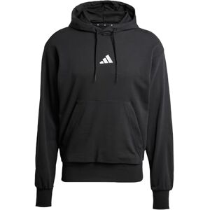 adidas Men's ESSENTIALS FEELCOZY FRENCH TERRY HOODIE, Black/White, XXL adidas Men's ESSENTIALS FEELCOZY FRENCH TERRY HOODIE, Black/White, XXL