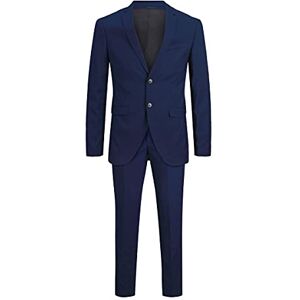 JACK & JONES Male Single Breasted Blazer and Trousers Jprfranco Super Slim Fit Suit, Medieval blue, 46 JACK & JONES Male Single Breasted Blazer and Trousers Jprfranco Super Slim Fit Suit, Medieval blue, 46