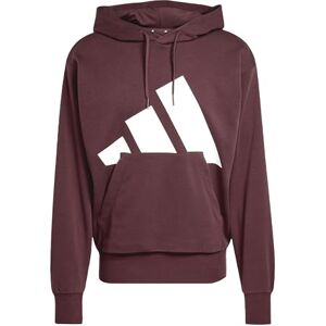 adidas Men's ESSENTIALS BIG LOGO FRENCH TERRY HOODIE, aurora ruby/white, XS adidas Men's ESSENTIALS BIG LOGO FRENCH TERRY HOODIE, aurora ruby/white, XS