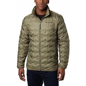 Columbia Men's Delta Ridge Down Hooded Jacket, Hooded Puffer Down Jacket, Stone Green Heather Print, Size XXL Columbia Men's Delta Ridge Down Hooded Jacket, Hooded Puffer Down Jacket, Stone Green Heather Print, Size XXL
