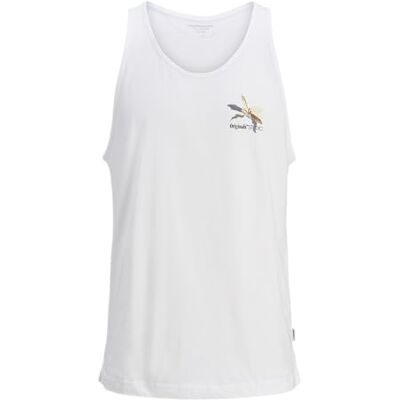 JACK & JONES Jorvarenna Printed Tank Top, Bright White, L JACK & JONES Jorvarenna Printed Tank Top, Bright White, L