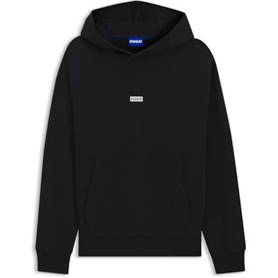 Hugo Boss Mens Nazardo Cotton-terry loose-fit hoodie with logo details Hugo Boss Mens Nazardo Cotton-terry loose-fit hoodie with logo details