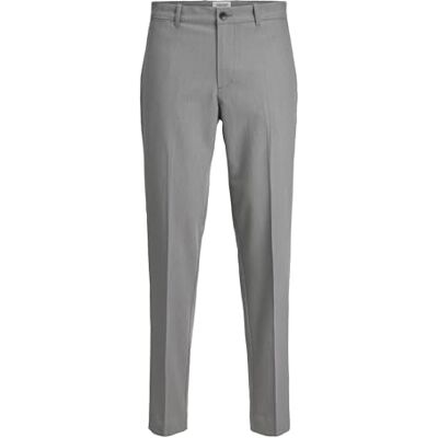 JACK & JONES Mens Jpstace Jjleo Noos Chino Trousers, Grey Melange, 33W / 30L UK JACK & JONES Mens Jpstace Jjleo Noos Chino Trousers, Grey Melange, 33W / 30L UK