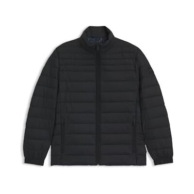 Boss Mens Oden2 Packable Water-Repellent Padded Jacket with Logo Badge Black Boss Mens Oden2 Packable Water-Repellent Padded Jacket with Logo Badge Black