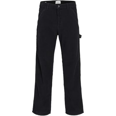 JACK & JONES Mens Corduroy Pant Black 30W / 34L JACK & JONES Mens Corduroy Pant Black 30W / 34L