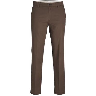 JACK & JONES JPSTKANE JJOTIS Linen Blend Chino, Coffee Quartz, 30 W/32 L JACK & JONES JPSTKANE JJOTIS Linen Blend Chino, Coffee Quartz, 30 W/32 L