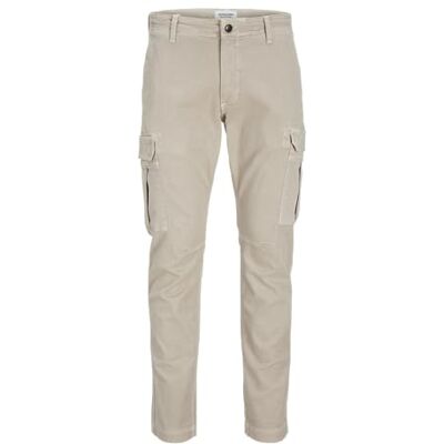 JACK & JONES Men's Jpstmarco Jjsouth Cargo Noos Cargo Trousers, Crockery, 32 W/34 L JACK & JONES Men's Jpstmarco Jjsouth Cargo Noos Cargo Trousers, Crockery, 32 W/34 L