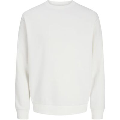 JACK & JONES Men's Jjebradley Sweat Crew Noos Sweater, Cloud Dancer, L JACK & JONES Men's Jjebradley Sweat Crew Noos Sweater, Cloud Dancer, L