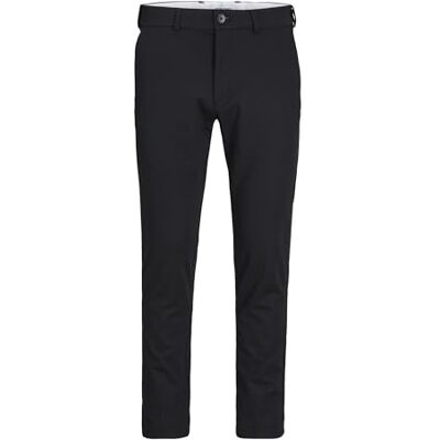 JACK & JONES Men's Jpstmarco Jjcooper Chino Pants, Black, 46W/34L JACK & JONES Men's Jpstmarco Jjcooper Chino Pants, Black, 46W/34L