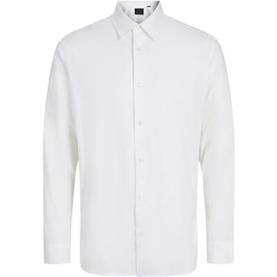 JACK & JONES Jprblabushwick Oxford Shirt L/S, Bright White/fit: Relaxed fit, M JACK & JONES Jprblabushwick Oxford Shirt L/S, Bright White/fit: Relaxed fit, M