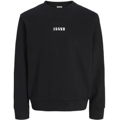JACK & JONES Jcostance Sweat Crew Neck, black, S JACK & JONES Jcostance Sweat Crew Neck, black, S