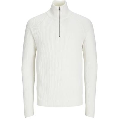 JACK & JONES Men's Knitted Jumper, Cloud Dancer, XL JACK & JONES Men's Knitted Jumper, Cloud Dancer, XL