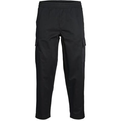 JACK & JONES Men's Jpstbill Jjsnap Cargo Jogger Nor Cbo Trousers, Black, L JACK & JONES Men's Jpstbill Jjsnap Cargo Jogger Nor Cbo Trousers, Black, L
