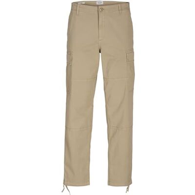 JACK & JONES Mens and J Harlow Cargo Trousers Crockery 33W / 32L JACK & JONES Mens and J Harlow Cargo Trousers Crockery 33W / 32L