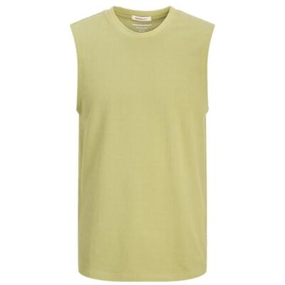 JACK & JONES Men's Jorhydra Sleeveless Texture Tee, Cedar, XS JACK & JONES Men's Jorhydra Sleeveless Texture Tee, Cedar, XS