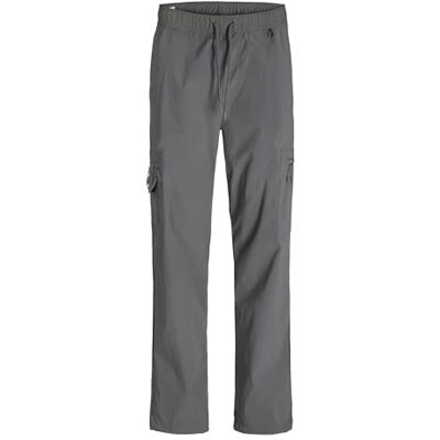 JACK & JONES Men's Jpstkane Jjarcher Tech Cargo Sn Cargo Trousers, Smoked Pearl, L JACK & JONES Men's Jpstkane Jjarcher Tech Cargo Sn Cargo Trousers, Smoked Pearl, L